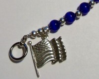 Blue Support Our Troops Bracelet
